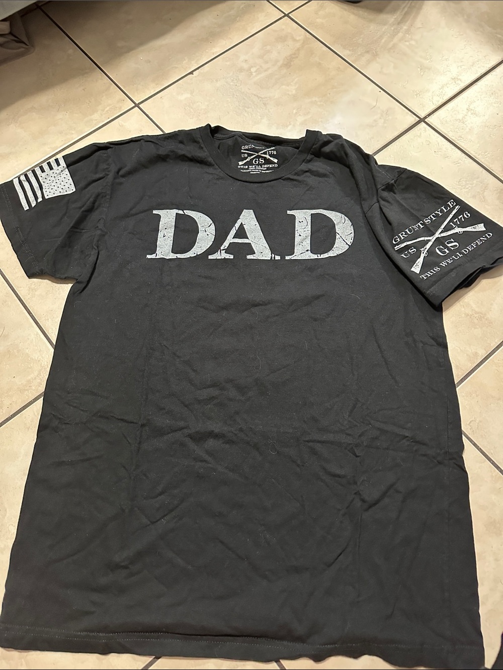 Grunt Style Black DAD Short Sleeve Graphic Tee